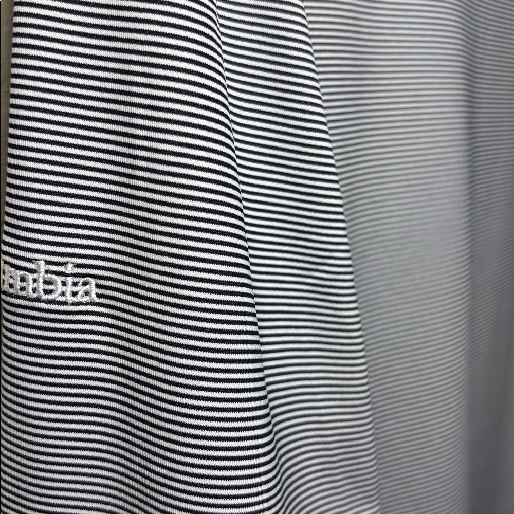 Columbia Golf Men's Striped White and Navy Blue Quarter-Zip Pullover Size M - Picture 5 of 8